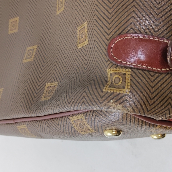 💥FINAL PRICE💥 Texier Vintage Brown Leather Logo Shoulder Bag Tote - Picture 11 of 12